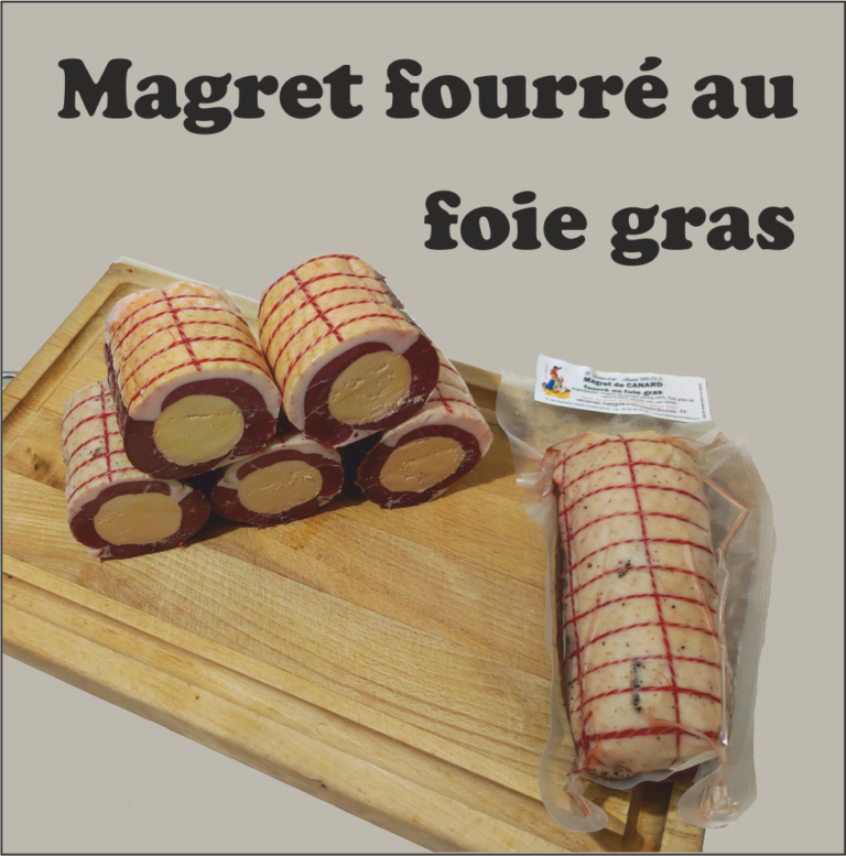 Magret fourré au foie gras